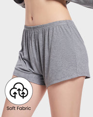 Modal Ribbed Cotton Lounge Shorts