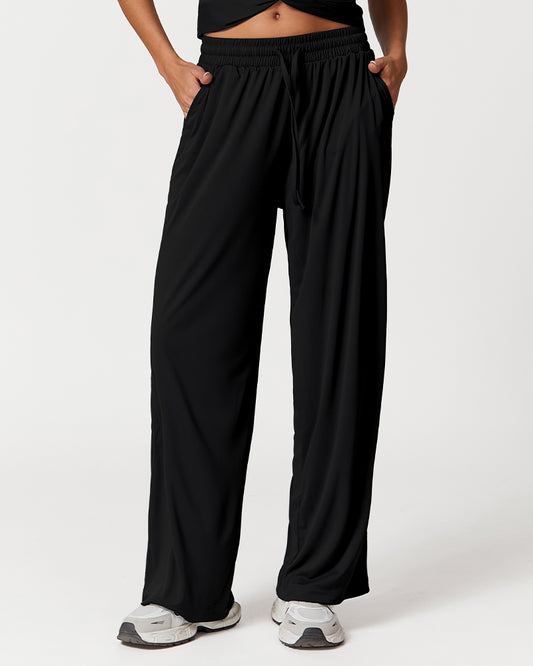 Lightweight Wide Leg Sports Pants