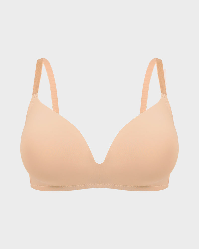 Seamless One-Piece Molded Wireless Bra