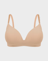 Seamless One-Piece Molded Wireless Bra