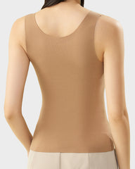 Built-In Bra Push Up Thickened Thermal Tank Top