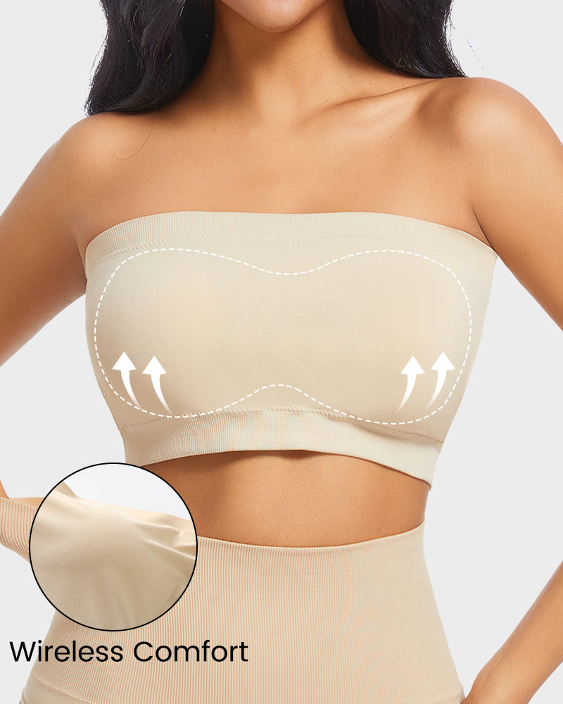 Seamless Comfort Padded Strapless Bandeau Bra