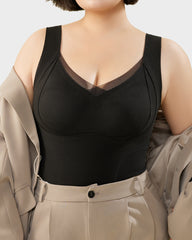 Built-In Bra Push Up Thickened Thermal Tank Top