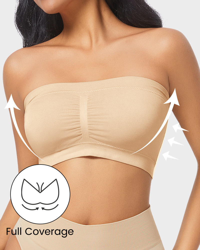 Seamless Comfort Non-Padded Strapless Bandeau Bra