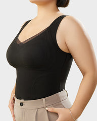 Built-In Bra Push Up Thickened Thermal Tank Top