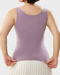 Built-In Bra Push Up Thickened Thermal Tank Top