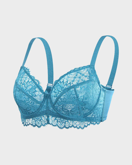 Comfort Unlined Lace Underwire Push Up Bra