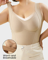 Built-in Bra Thickened Warm Thermal Tank Top