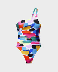 One Shoulder One Piece Swimsuit