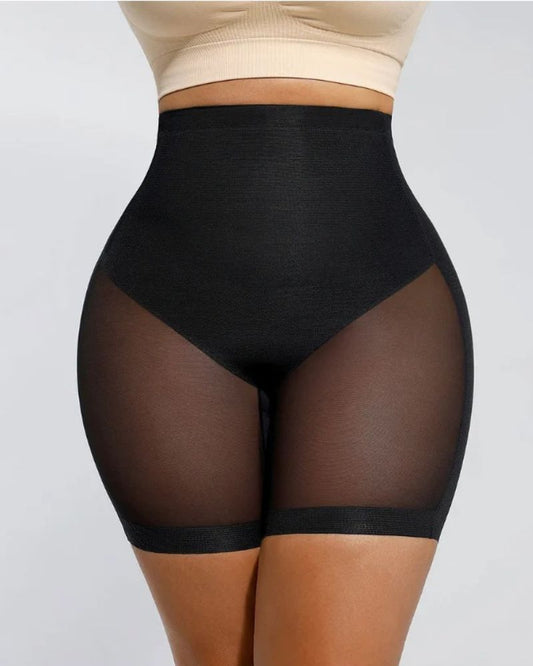 V Wasited Mesh Smooth Butt-Lifting Shorts