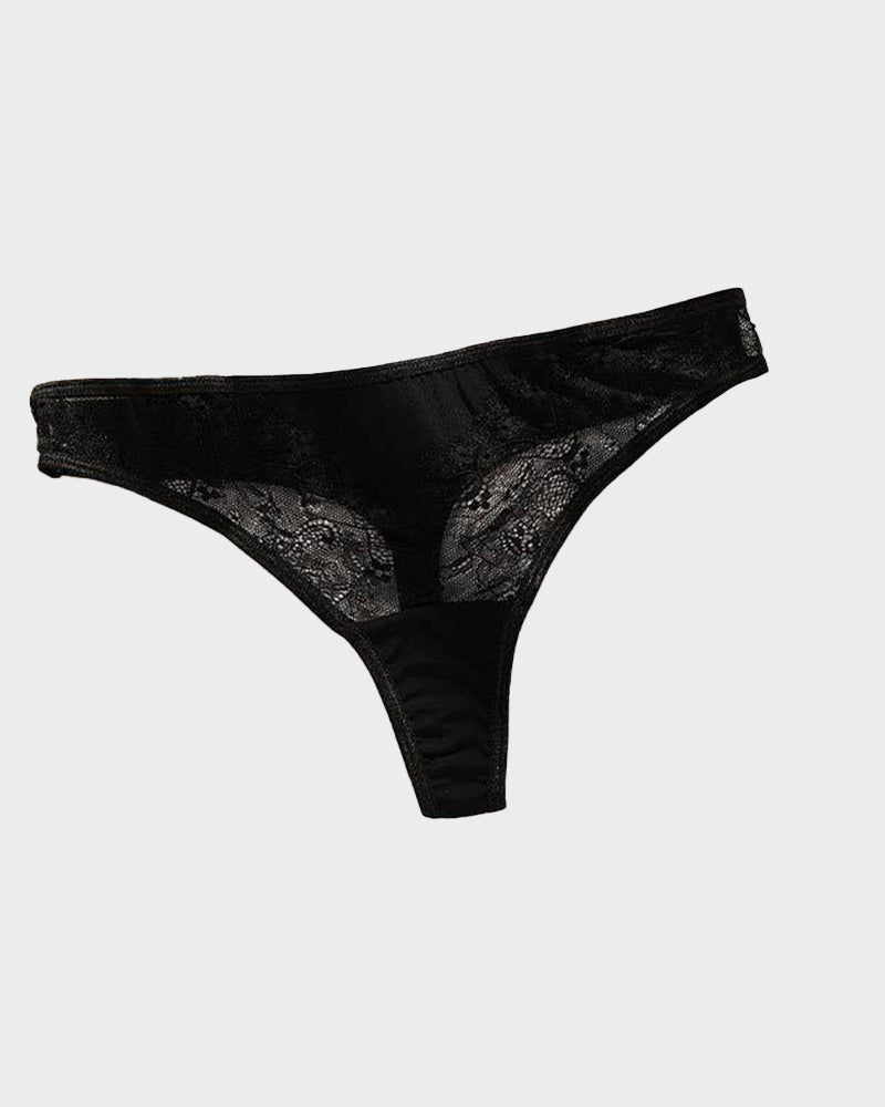 SheCurve®Low-Rise Lace Thong Panty