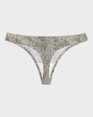 SheCurve®Low-Rise Animal Print Seamless Thong Panty