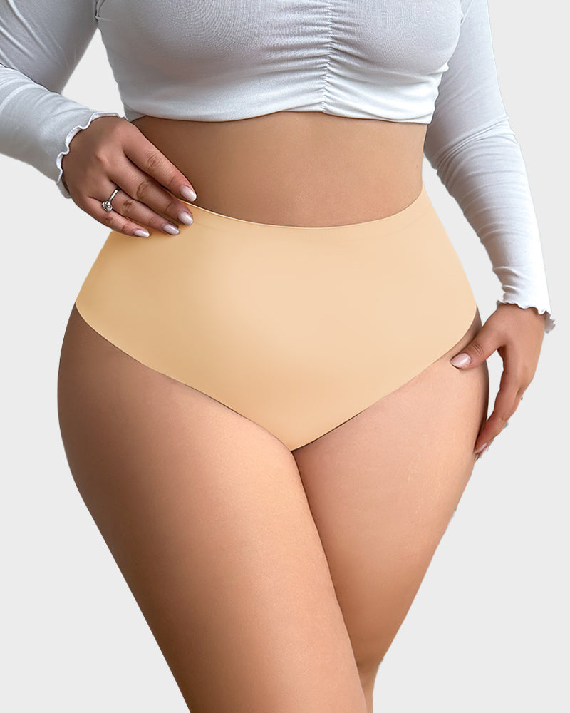 SheCurve®Seamless High-Rise Tummy Control Shaping Thong Panty