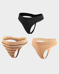 SheCurve®Comfy Low-Rise Thong Panty (3 Pack)