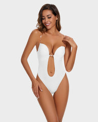 SheCurve® Strapless U Plunge Thong Bodysuit