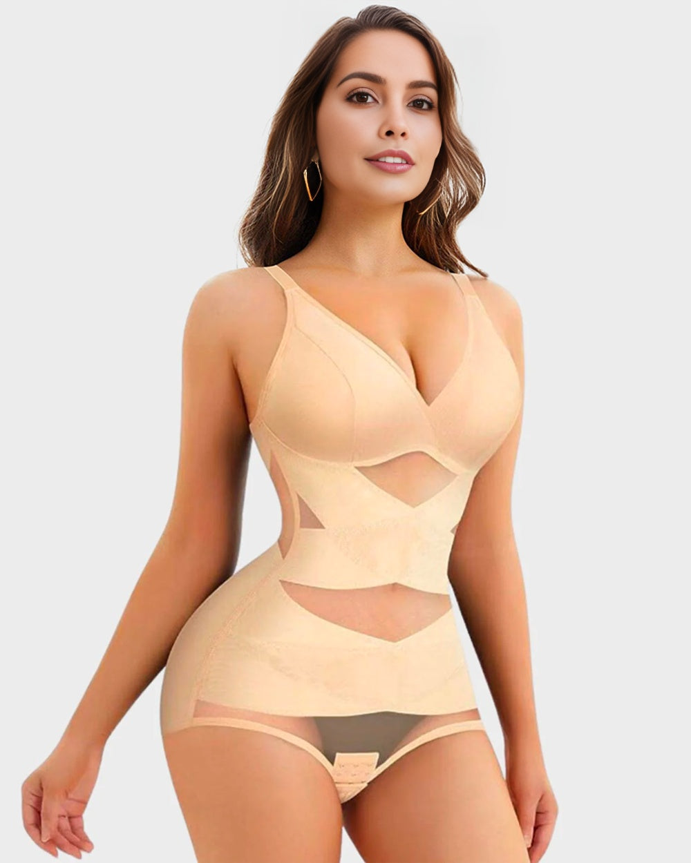 SheCurve® V Neck Mesh Breathable Shapewear