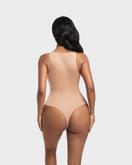 SheCurve®Seamless Sculpt Sleeveless Halter Neck Thong Bodysuit