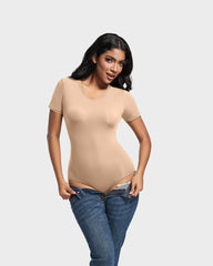 SheCurve®Comfy Sculpt Round Neck T-Shirt Bodysuit