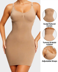 SheCurve®Scoop Neck Seamless Tummy Control Shaping Dress