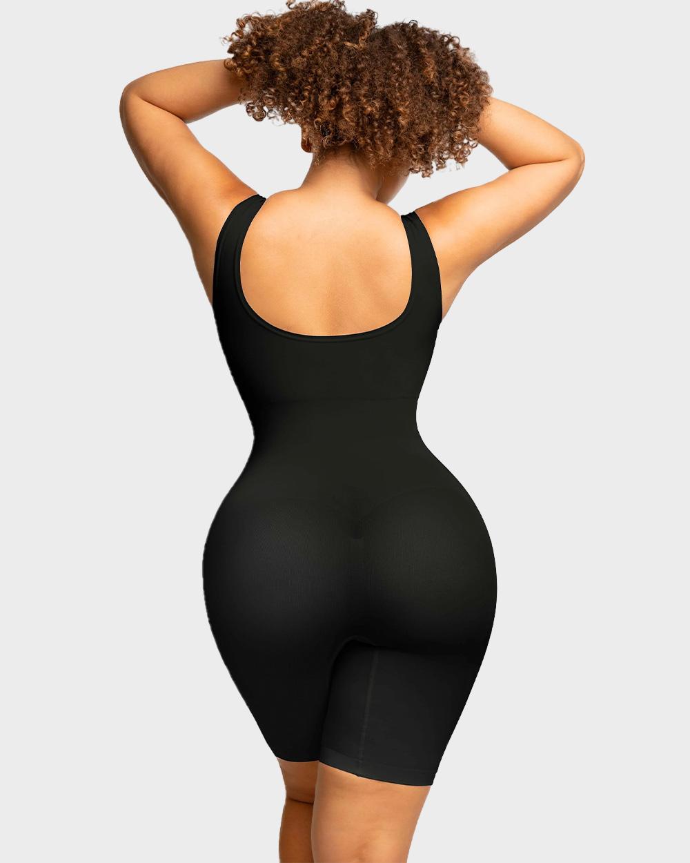 SheCurve® Seamless Sculpting Mid Thigh Bodysuit Shaper