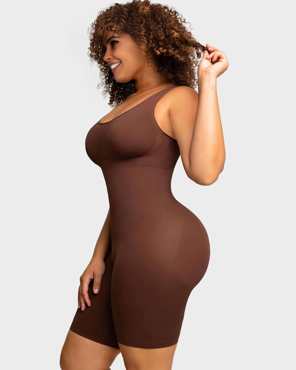 SheCurve® Seamless Sculpting Mid Thigh Bodysuit