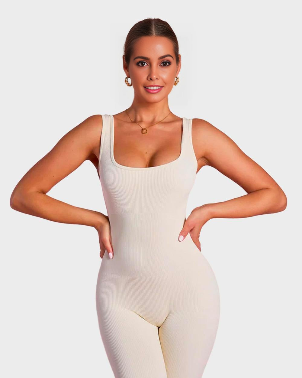 SheCurve® Square Neck Jumpsuit Onesie