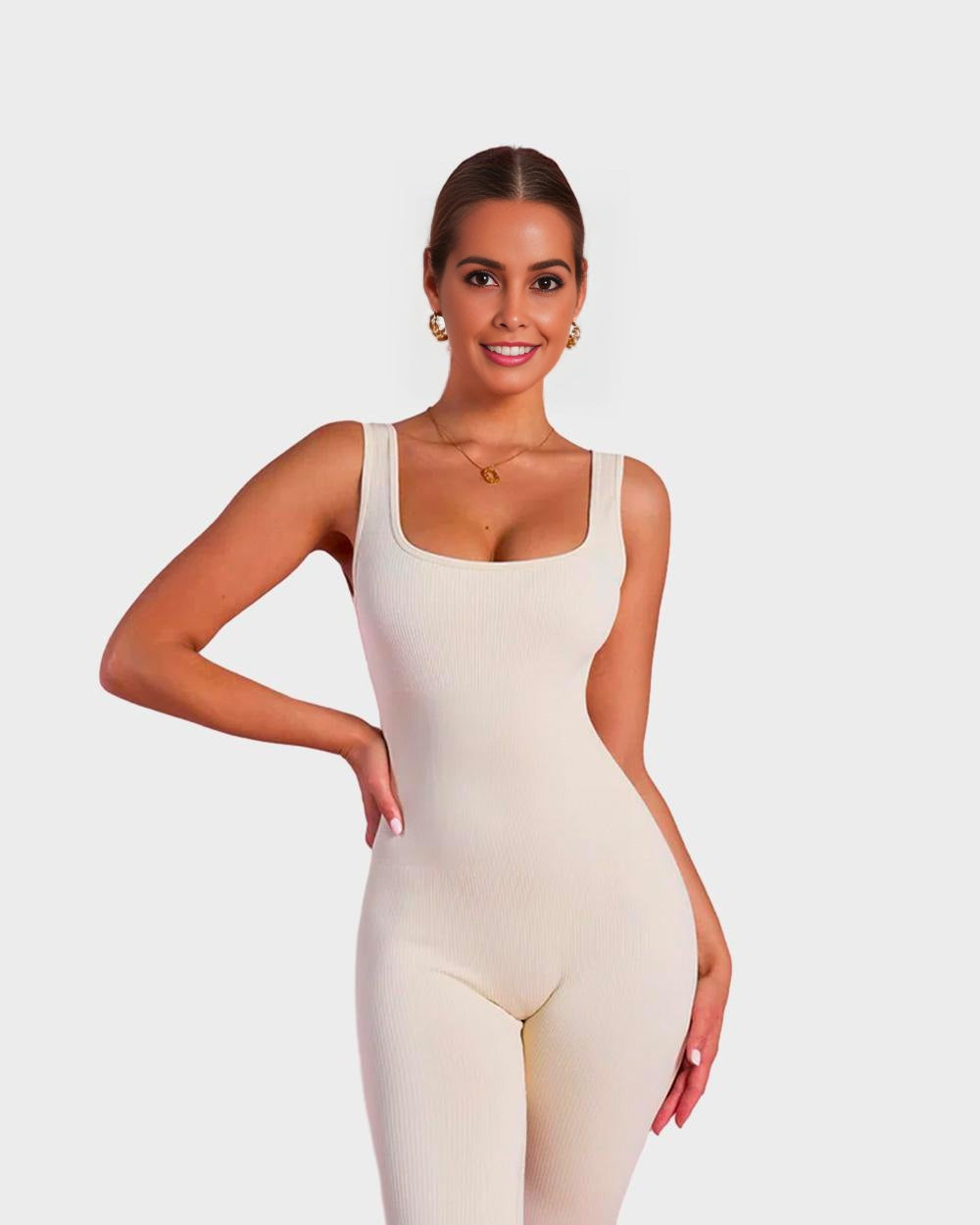 SheCurve® Square Neck Jumpsuit Onesie