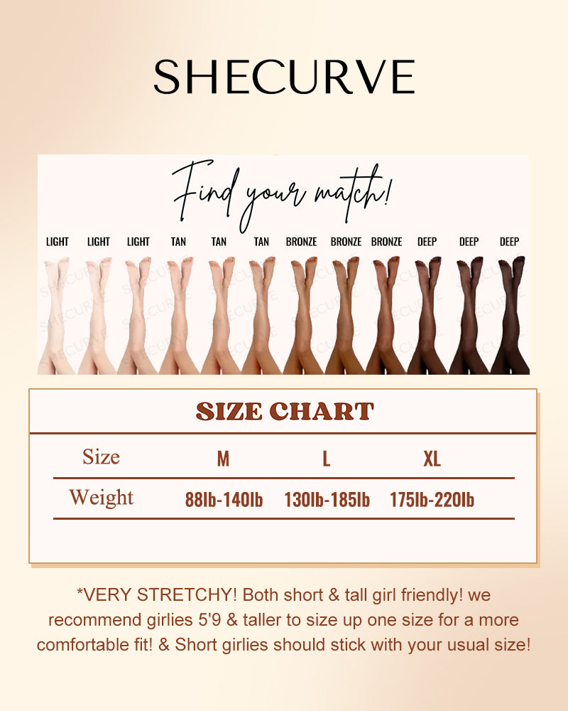 SheCurve® Translucent Fleece Lined Tights