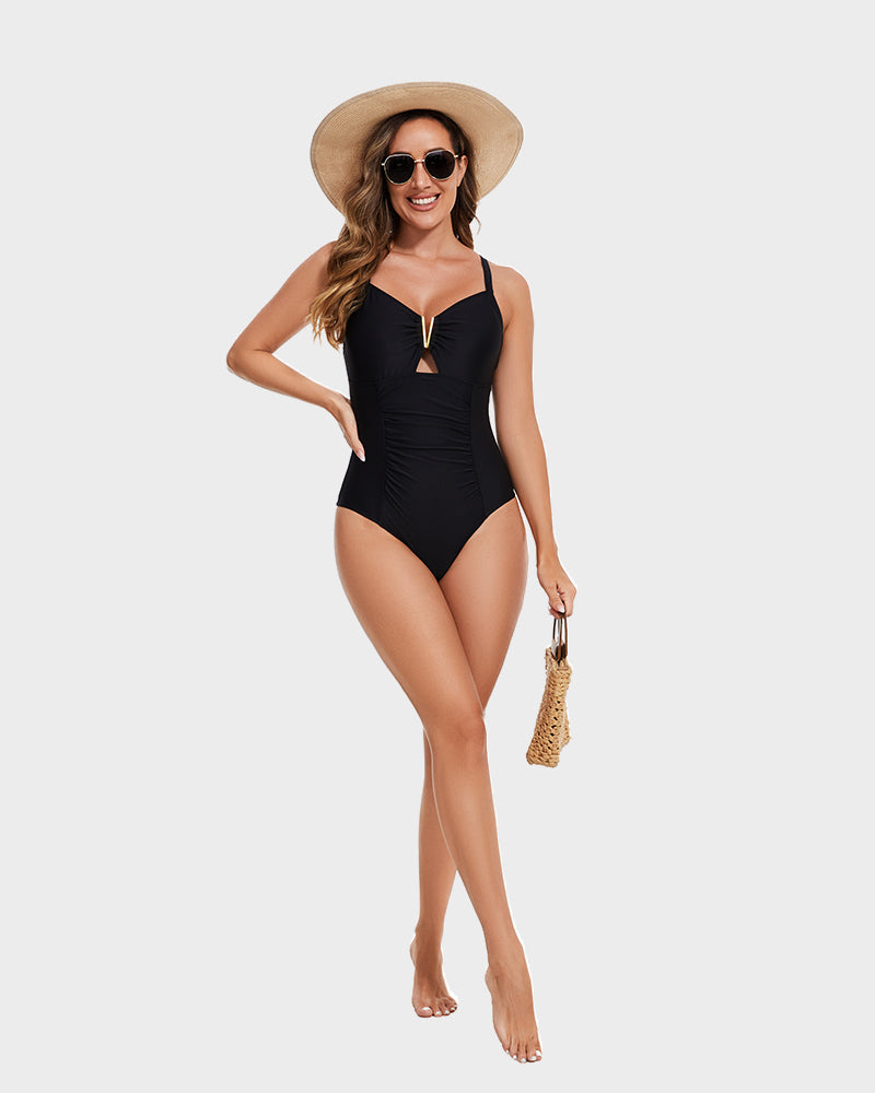 SheCurve® V-neck Bikini Swimsuit