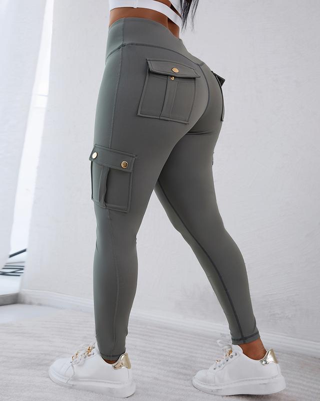 SheCurve® Pocket Design Butt Lifting Active Leggings