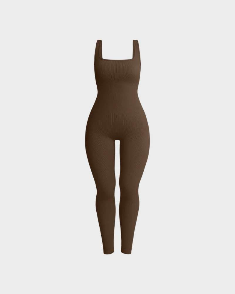 SheCurve® Square Neck Jumpsuit Onesie