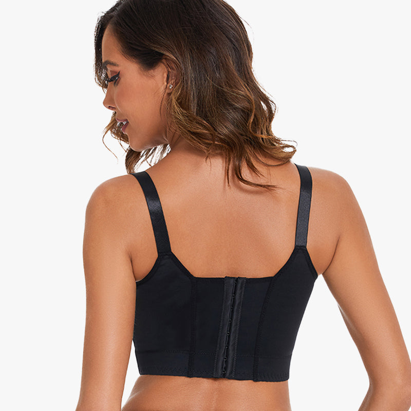 SheCurve® Full-Coverage Back Smoothing Bra-Black